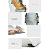Livemor Massage Chair Electric Recliner Massager White Varitas - 45-Degree Angle