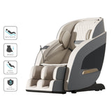 Livemor Massage Chair Electric Recliner Massager Grey Decima - Close-Up Angle
