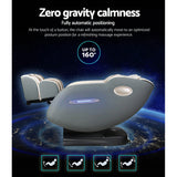 Livemor Massage Chair Electric Recliner Massager Grey Ozeni - 45-Degree Angle