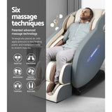 Livemor Massage Chair Electric Recliner Massager Grey Ozeni - Rear View