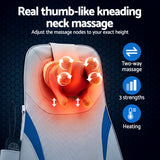 Livemor Full Back Massage Cushion 3D Kneading Heating Massage Seats - 45-Degree Angle