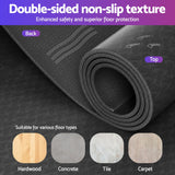 Everfit Exercise Equipment Mat Treadmill Floor Rug Home Gym Fitness Yoga 1.5M - Top-Down View
