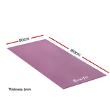 Everfit Exercise Equipment Mat 1.8M Treadmill Floor Rug Home Gym Fitness Purple - Front View