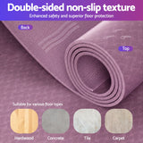 Everfit Exercise Equipment Mat 1.8M Treadmill Floor Rug Home Gym Fitness Purple - Top-Down View