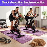 Everfit Exercise Equipment Mat 1.8M Treadmill Floor Rug Home Gym Fitness Purple - Rear View