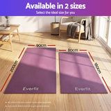 Everfit Exercise Equipment Mat 1.8M Treadmill Floor Rug Home Gym Fitness Purple - Low Angle