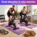 Everfit Exercise Equipment Mat 2M Treadmill Floor Rug Home Gym Fitness Purple - Rear View