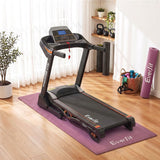 Everfit Exercise Equipment Mat 2M Treadmill Floor Rug Home Gym Fitness Purple - Extra Image