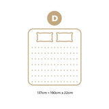 Bedra Double Mattress 3D Mesh Fabric Foam Spring 22cm 7 zone