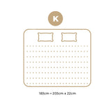 Bedra King Mattress 3D Mesh Fabric Foam Spring 22cm