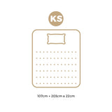 Bedra King Single Mattress 3D Mesh Fabric Foam Spring 22cm