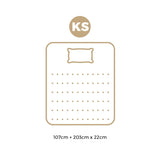 Bedra King Single Mattress 3D Mesh Fabric Foam Spring 22cm - Side View