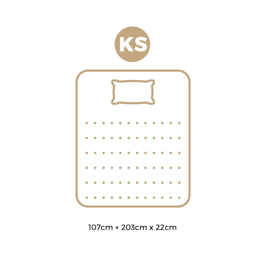 Bedra King Single Mattress 3D Mesh Fabric Foam Spring 22cm
