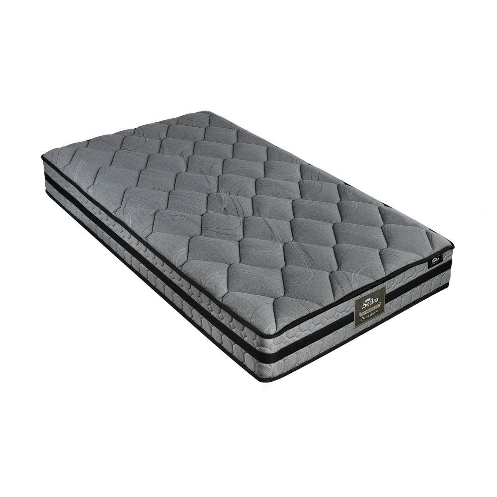 Bedra King Single Mattress 3D Mesh Fabric Foam Spring 22cm
