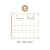 Bedra Queen Mattress 3D Mesh Fabric Foam Spring 22cm 7-zone