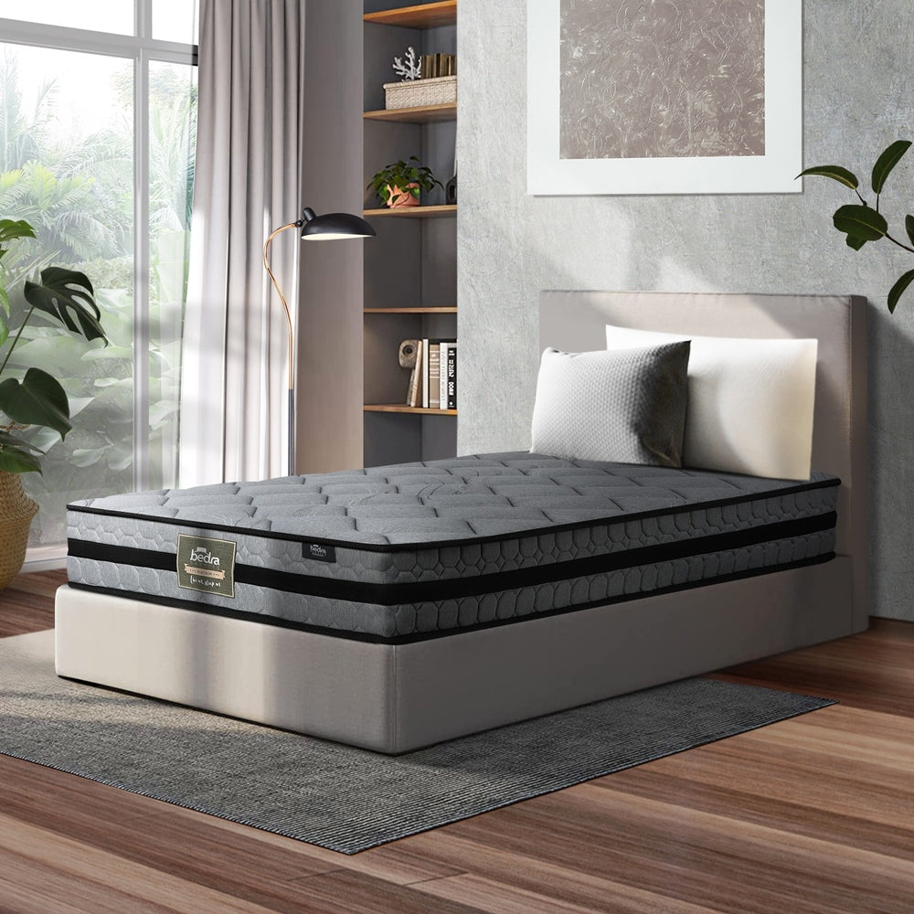 Bedra Single Mattress 3D Mesh Fabric Foam Spring 22cm 7-Zone