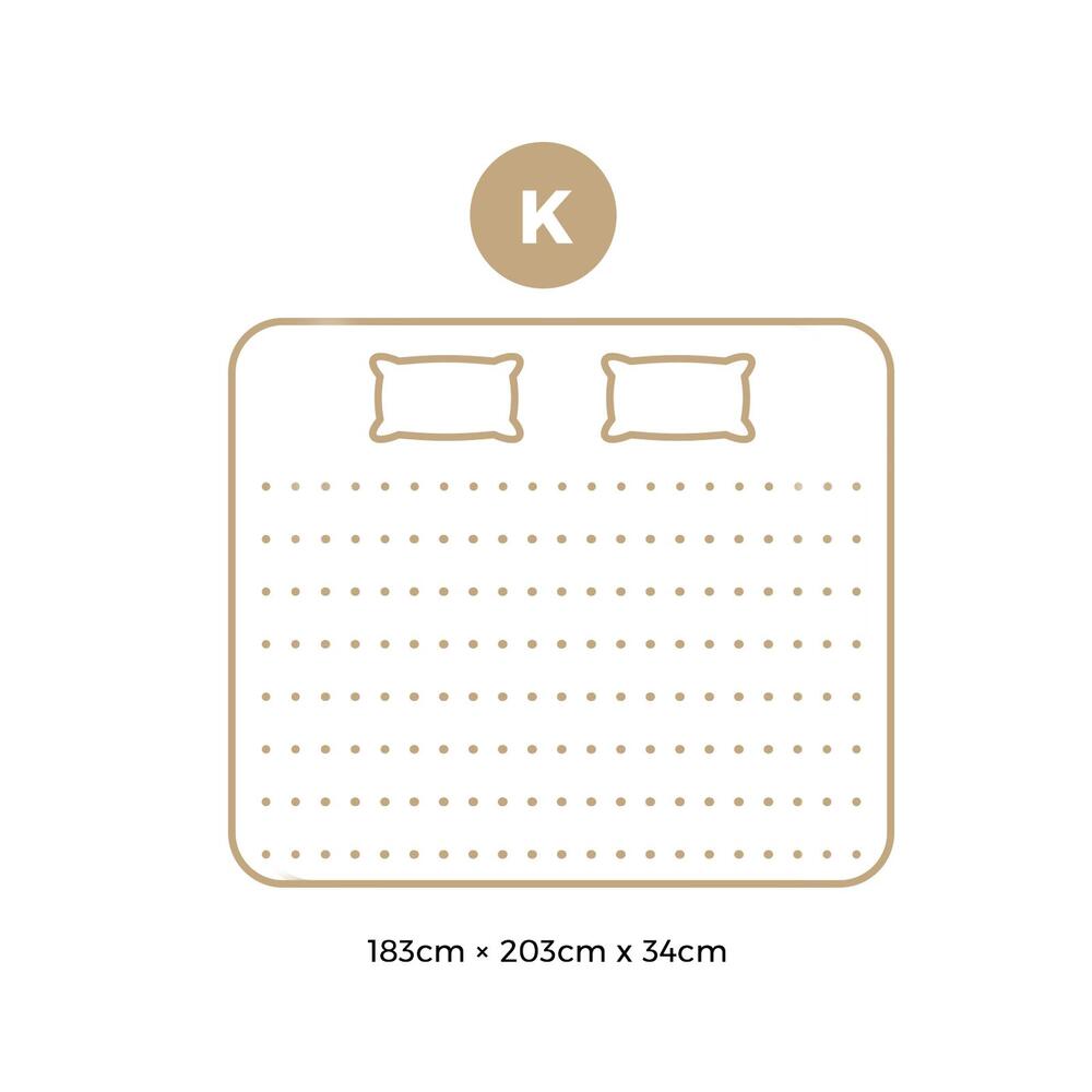 Bedra Bedding King Mattress with Cool Gel Pocket Spring 34cm