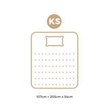 Bedra King Single Mattress with Cool Gel Pocket Spring 34cm - Side View