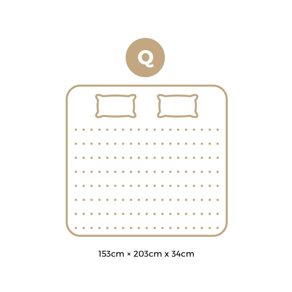 Bedra Queen Mattress with Cool Gel Pocket Spring 34cm