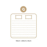 Bedra Queen Mattress with Cool Gel Pocket Spring 34cm - Close-Up Angle