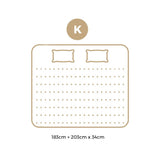 Bedra Latex Foam King Mattress 9-Zone Pocket Spring 34cm