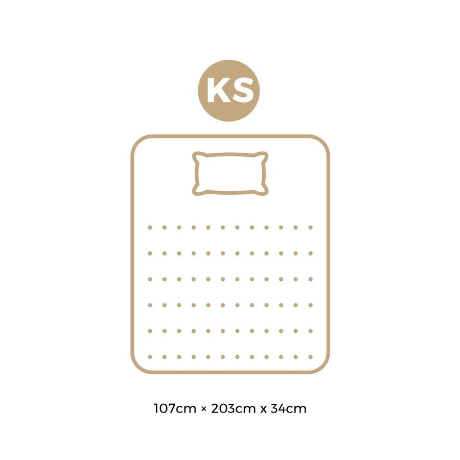 Bedra Latex Foam Mattress King Single 9-Zone Pocket Spring 34cm, image 4