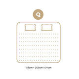 Bedra Latex Foam Queen Mattress 9 Zone Pocket Spring 34cm