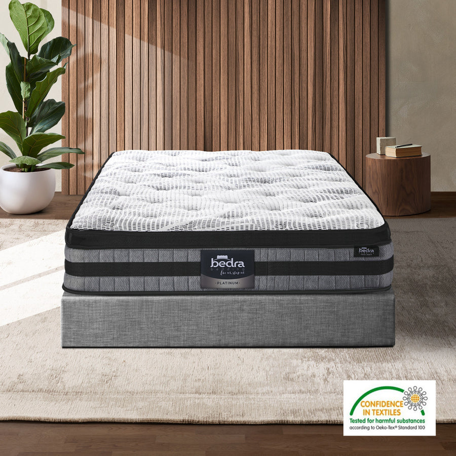 Bedra King Single Mattress Cool Gel Foam Bonnell Spring Pillow Top 22cm, image 4