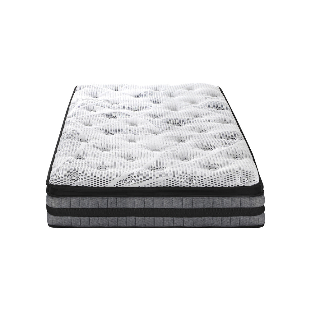 Bedra King Single Mattress Cool Gel Foam Bonnell Spring Pillow Top 22cm