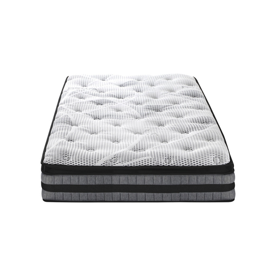 Bedra King Single Mattress Cool Gel Foam Bonnell Spring Pillow Top 22cm, image 5