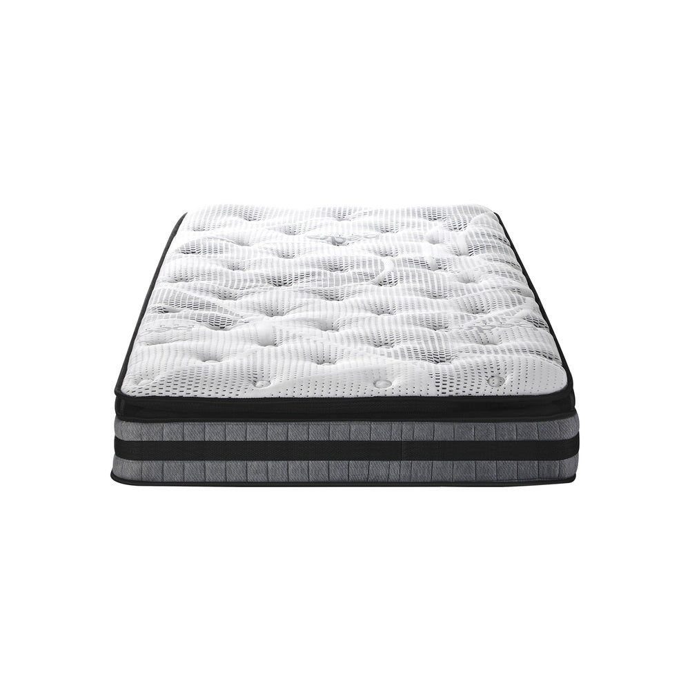 Bedra King Single Mattress Cool Gel Foam Bonnell Spring Pillow Top 22cm