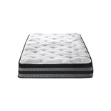 Bedra King Single Mattress Cool Gel Foam Bonnell Spring Pillow Top 22cm - Front View