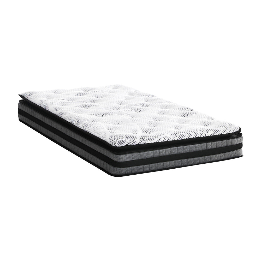 Bedra Single Mattress Cool Gel Foam Bonnell Spring Pillow Top 22cm