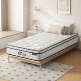 Bedra Boucle King Single Mattress Memory Foam Pocket Spring Euro Top - Close-Up Angle