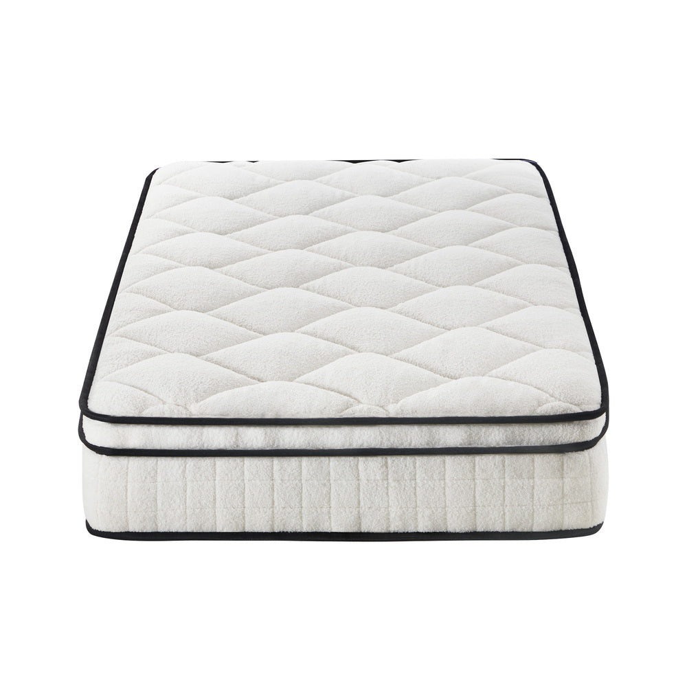 Bedra Boucle King Single Mattress Memory Foam Pocket Spring Euro Top