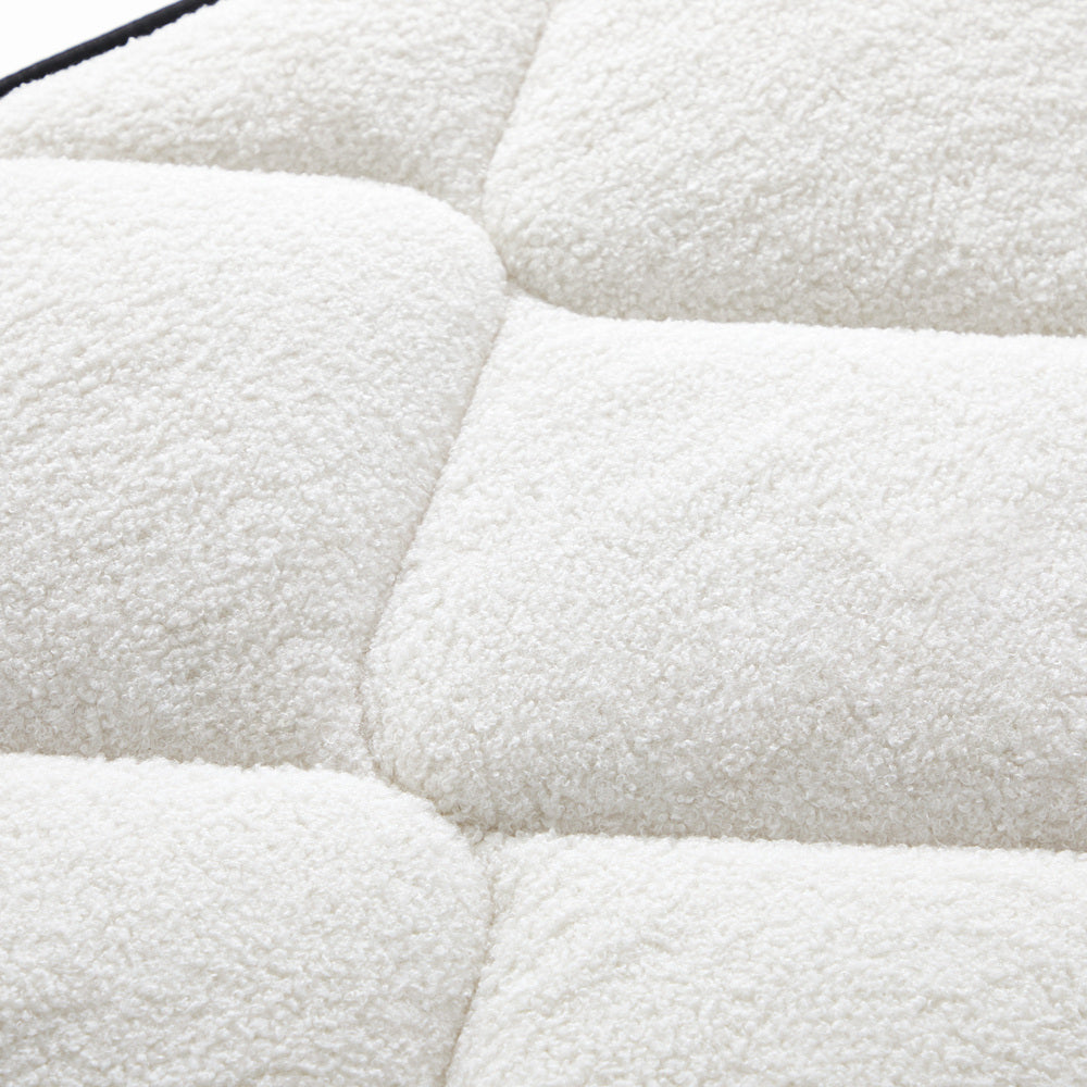 Bedra Boucle King Single Mattress Memory Foam Pocket Spring Euro Top