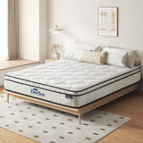 Bedra Boucle Queen Mattress Memory Foam Pocket Spring Euro Top - Front View