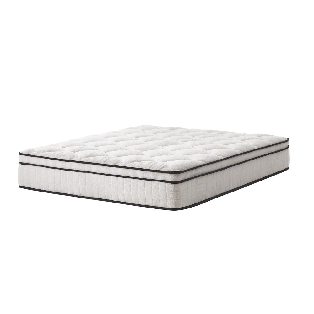 Bedra Boucle Queen Mattress Memory Foam Pocket Spring Euro Top