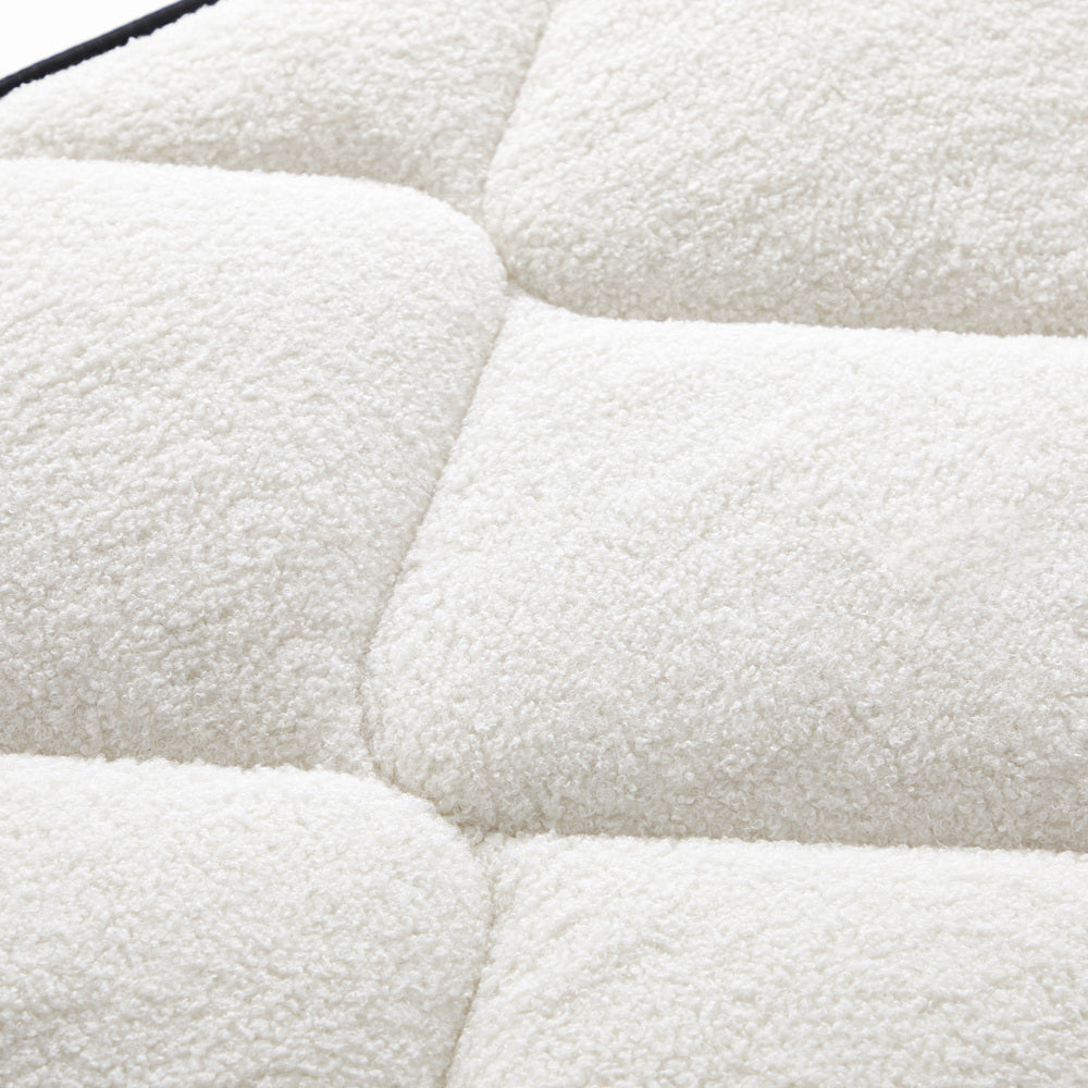 Bedra Boucle Queen Mattress Memory Foam Pocket Spring Euro Top