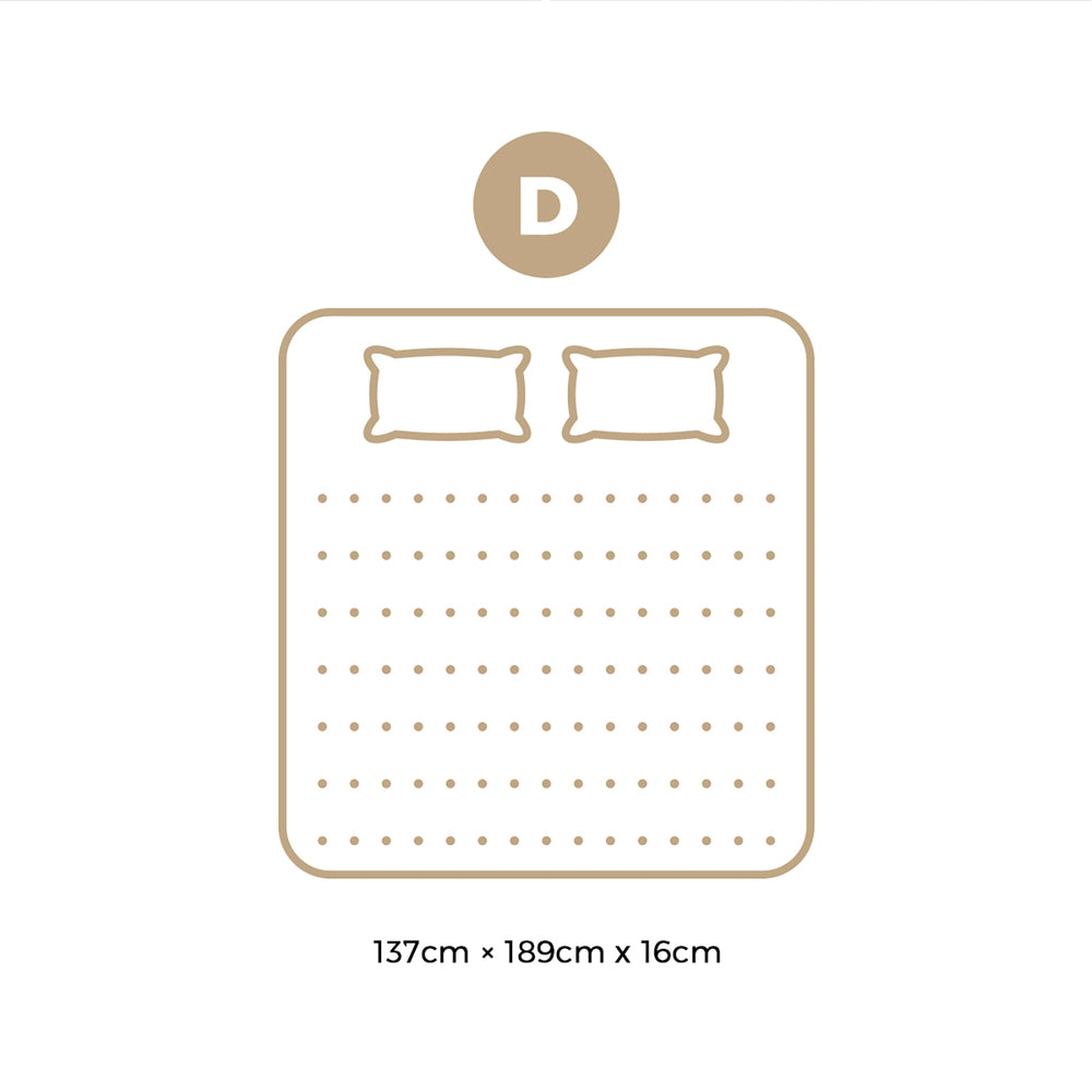 Bedra Double Mattress Boucle Bonnell Spring 16cm