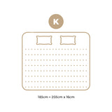 Bedra King Mattress Boucle Bonnell Spring 16cm - Front View