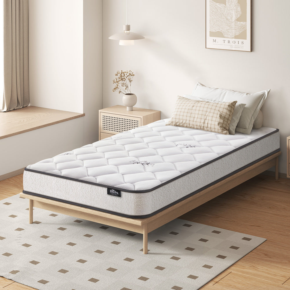 Bedra King Single Mattress Boucle Bonnell Spring 16cm
