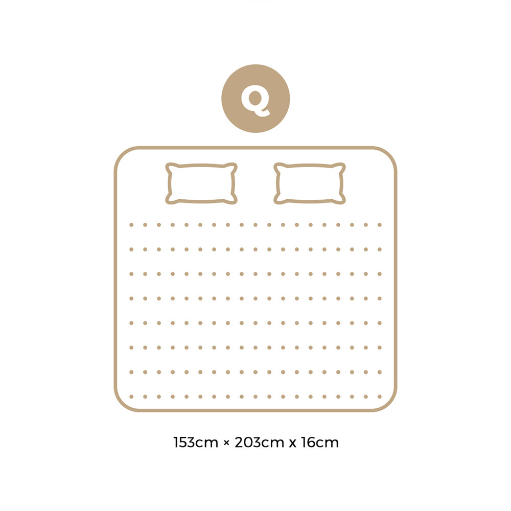 Bedra Queen Mattress Boucle Bonnell Spring 16cm