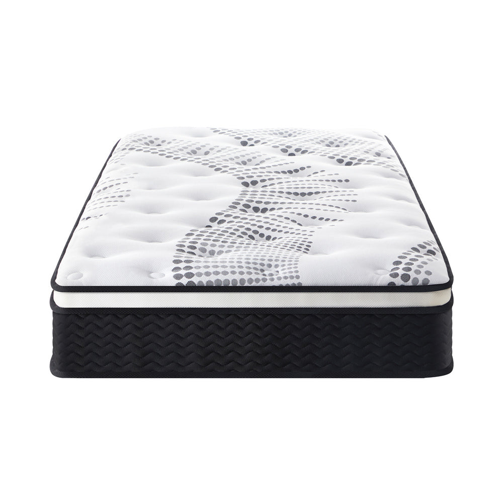 Bedra King Single Mattress Cool Gel Foam Euro Top Pocket Spring 22cm