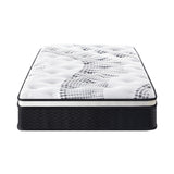 Bedra King Single Mattress Cool Gel Foam Euro Top Pocket Spring 22cm - Low Angle