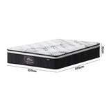 Bedra King Single Mattress Cool Gel Foam Euro Top Pocket Spring 22cm