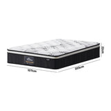 Bedra King Single Mattress Cool Gel Foam Euro Top Pocket Spring 22cm - 45-Degree Angle