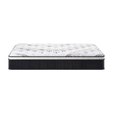 Bedra King Single Mattress Cool Gel Foam Euro Top Pocket Spring 22cm - Close-Up Angle