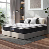 Bedra Queen Mattress Cool Gel Foam Euro Top Pocket Spring 22cm - Front View