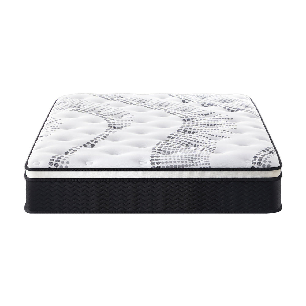 Bedra Queen Mattress Cool Gel Foam Euro Top Pocket Spring 22cm